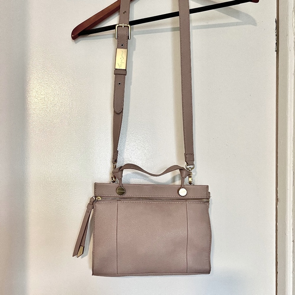 Foley + Corinna Top Handle or Crossbody Pink Leather Handbag
